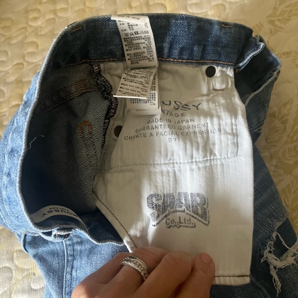 MOUSSY VINTAGE "Hammond" jeans in light wash distressed denim . - Picture 11 of 12